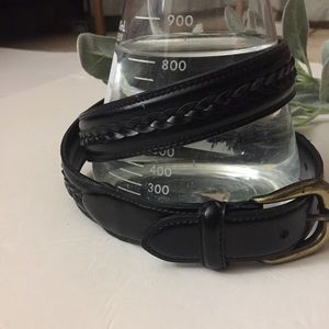 Black braided belt